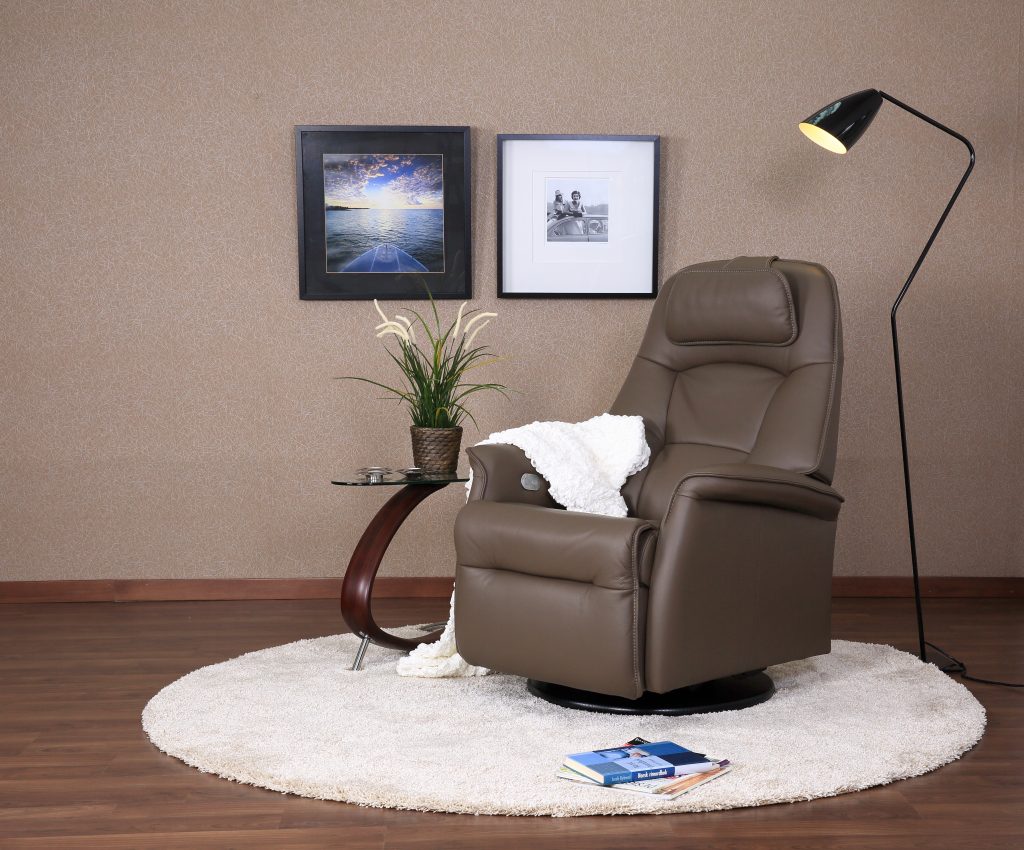 Fjords Stockholm Swivel Recliner Living Room Furniture Norfolk VA