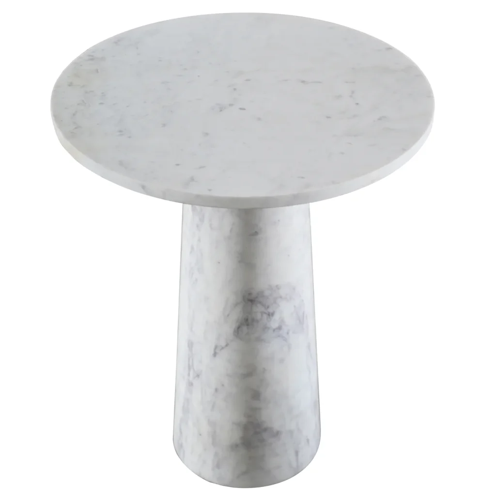 Harp and Finial Carrara End Table