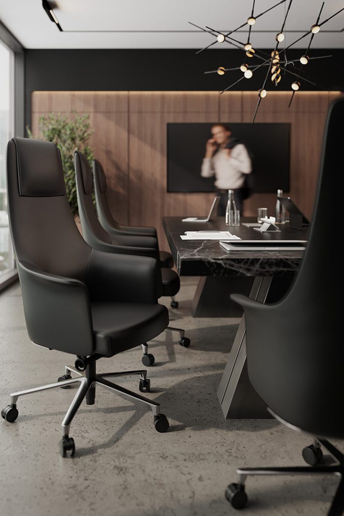 BDI Bolo Desk Chair # 3531 in Black