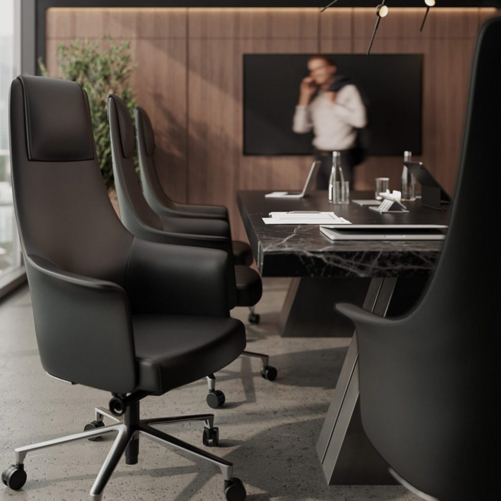 BDI Bolo Desk Chair # 3531 in Black