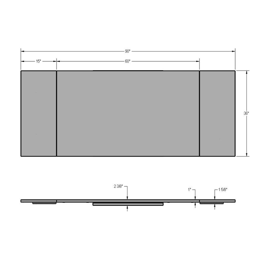 Amisco Amelia Rectangle Table - Image 4