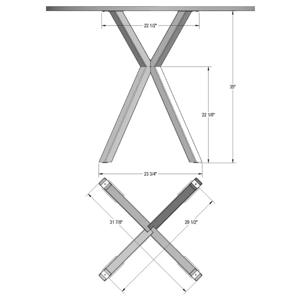 Amisco Asterisk Counter Height Table