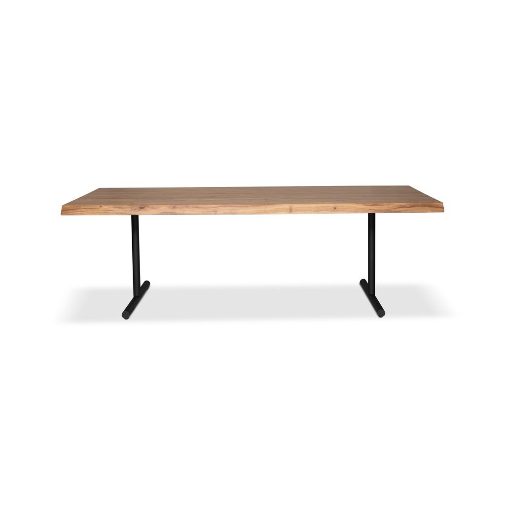 Urbia Imports Brooks live-edge dining table – T-base