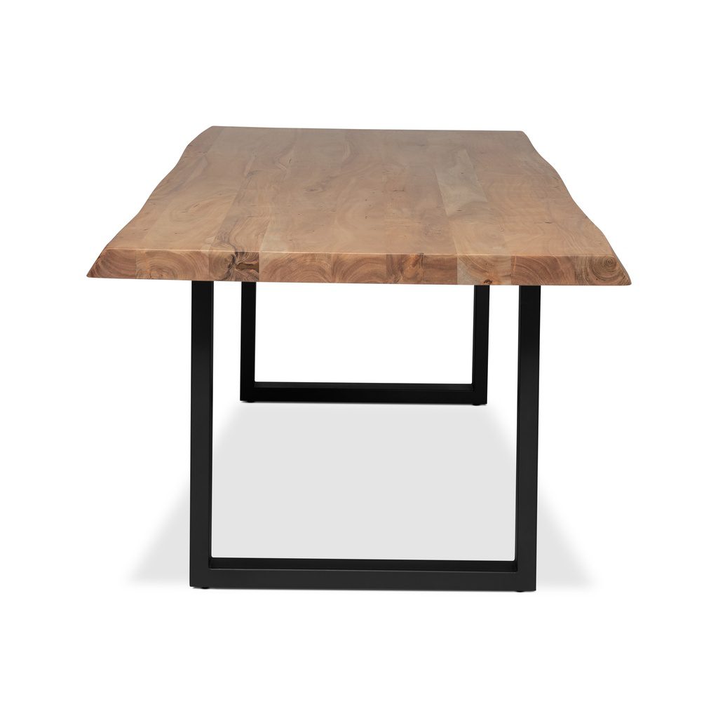 Urbia Imports Brooks live-edge dining table – U-base