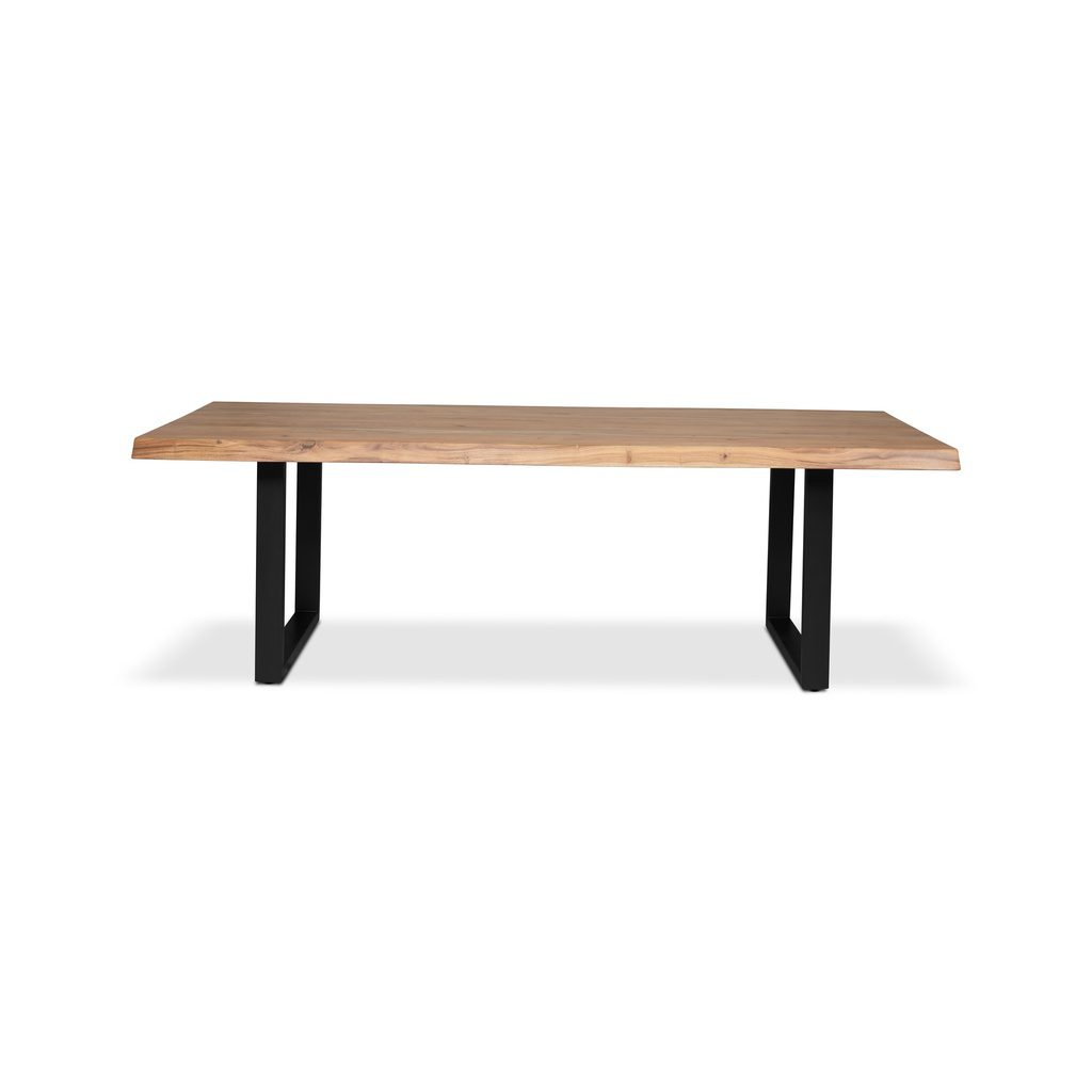 Urbia Imports Brooks live-edge dining table – U-base