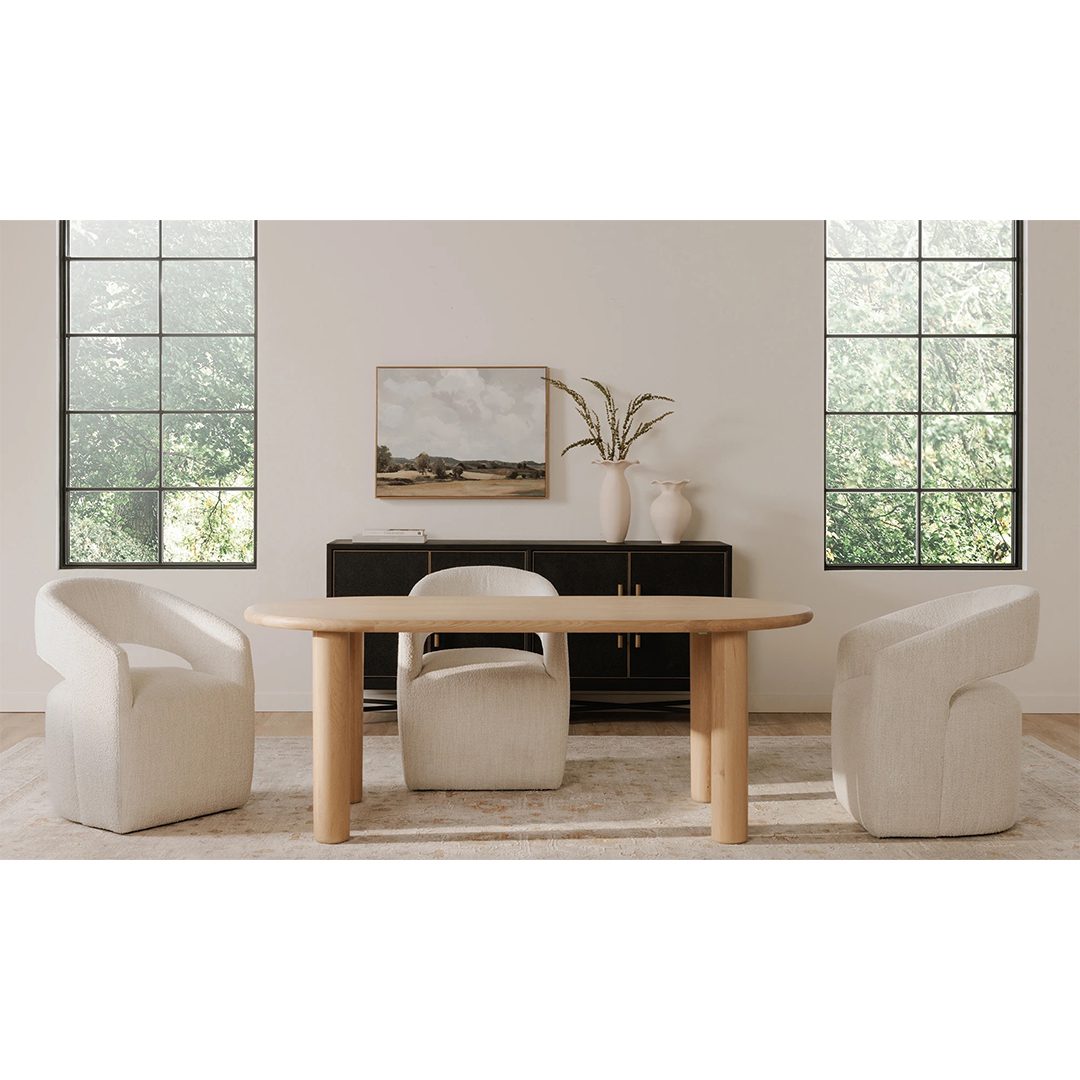 Moes Barrow Rolling Dining Chair - Image 9