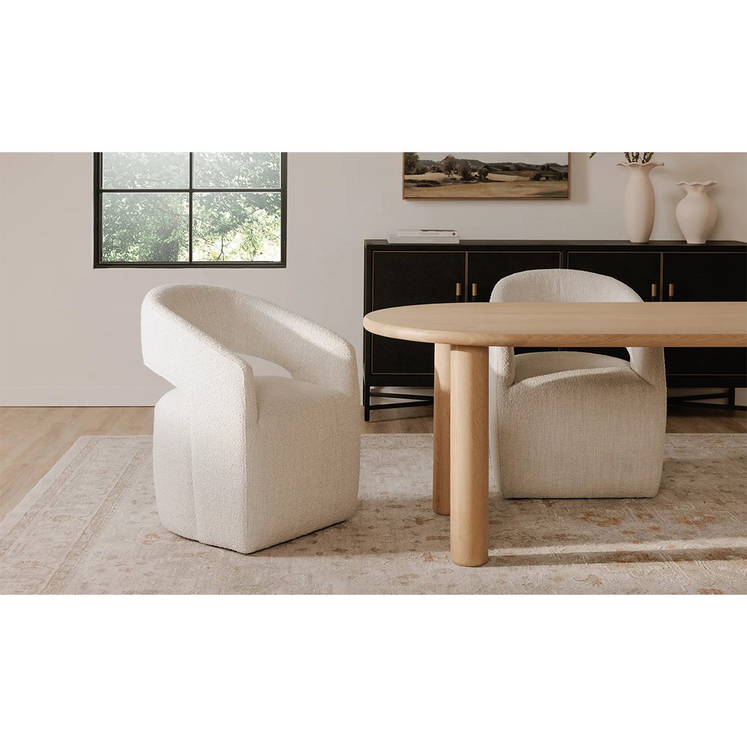 Moes Barrow Rolling Dining Chair - Image 7