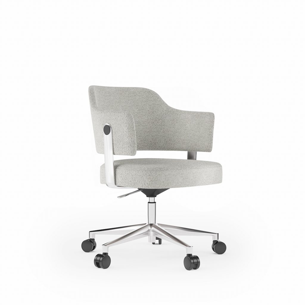 BDI Circa Oatmeal Fabric Office Chair (3582)
